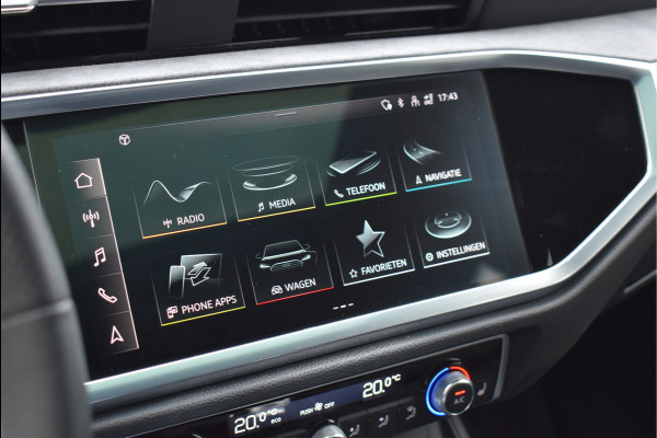 Audi Q3 45 TFSI e S-Line 245 Pk Pano Memory Sfeer Matrix 360 Camera ACC Keyless Vol Lederen Sportstoelen 20 Inch