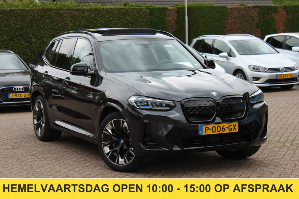 BMW iX3 High Executive 80 kWh / SoH 93,3% / Trekhaak / Panoramadak / 360Camera / Head-up / Laser LED / Harman Kardon / ACC / Keyless / Dodehoek / DAB
