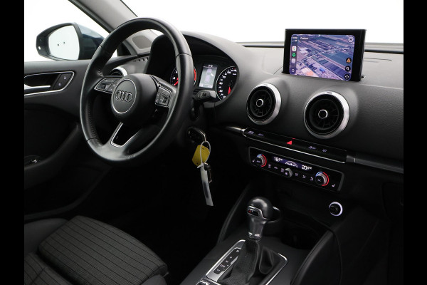Audi A3 Sportback 40 TFSI 190 PK S-TONIC AUT. DESIGN PRO LINE *COSMOSBLAUW METALLIC* + CARPLAY | STOEL/STUURVERW. | 18 INCH