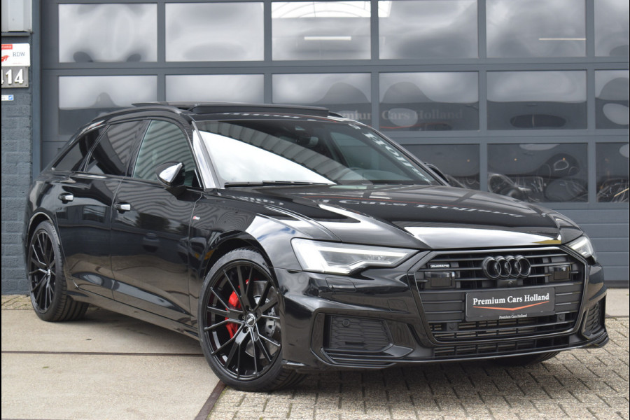 Audi A6 Avant 55 TFSI e Quattro S-Line 367 Pk Pano RS-Stoel Rood Stiksel Keyless Trekhaak ACC S6 Diffusor 21 Inch
