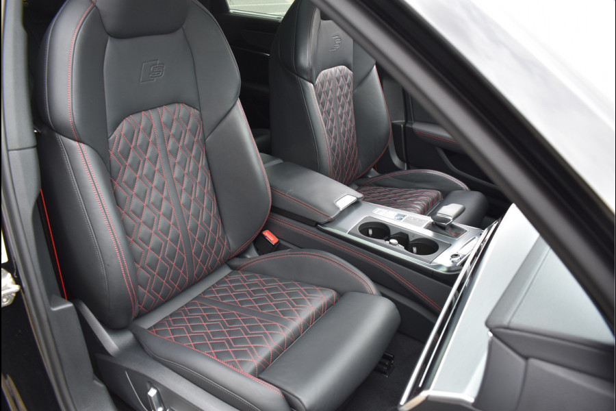 Audi A6 Avant 55 TFSI e Quattro S-Line 367 Pk Pano RS-Stoel Rood Stiksel Keyless Trekhaak ACC S6 Diffusor 21 Inch
