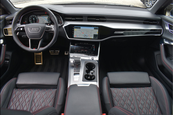 Audi A6 Avant 55 TFSI e Quattro S-Line 367 Pk Pano RS-Stoel Rood Stiksel Keyless Trekhaak ACC S6 Diffusor 21 Inch