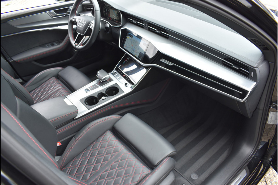 Audi A6 Avant 55 TFSI e Quattro S-Line 367 Pk Pano RS-Stoel Rood Stiksel Keyless Trekhaak ACC S6 Diffusor 21 Inch