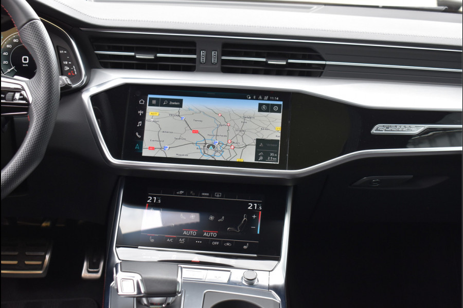 Audi A6 Avant 55 TFSI e Quattro S-Line 367 Pk Pano RS-Stoel Rood Stiksel Keyless Trekhaak ACC S6 Diffusor 21 Inch