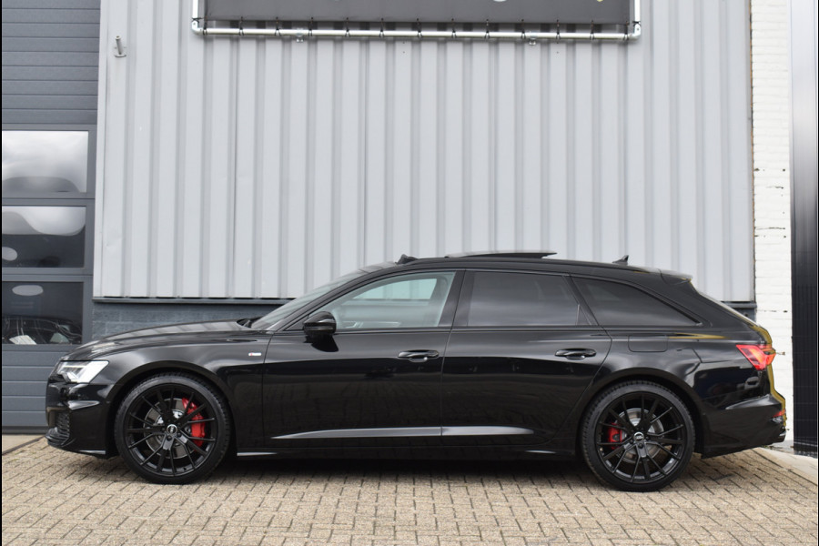 Audi A6 Avant 55 TFSI e Quattro S-Line 367 Pk Pano RS-Stoel Rood Stiksel Keyless Trekhaak ACC S6 Diffusor 21 Inch
