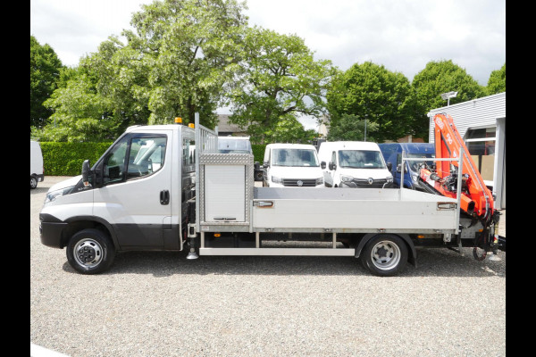 Iveco Daily 50C15 3.0 150PK, Airco, Open laadbak, Dubbel lucht, Fassi F50 laadkraan, Rijbewijs C1