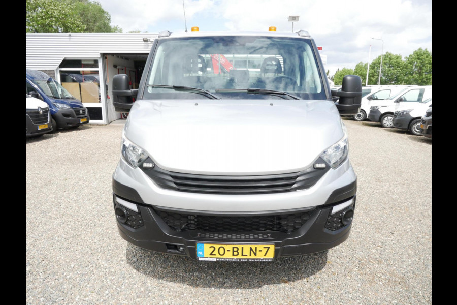 Iveco Daily 50C15 3.0 150PK, Airco, Open laadbak, Dubbel lucht, Fassi F50 laadkraan, Rijbewijs C1