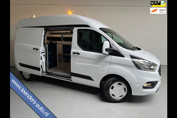 Ford Transit Custom SERVICEWAGEN LANG/ HOOG 320 2.0 TDCI EURO6 L2H2 TREND SORTIMO V230 OMVORMER TREKHAAK STANDKACHEL RIJKLAARPRIJS