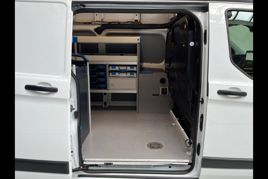 Ford Transit Custom SERVICEWAGEN LANG/ HOOG 320 2.0 TDCI EURO6 L2H2 TREND SORTIMO V230 OMVORMER TREKHAAK STANDKACHEL RIJKLAARPRIJS