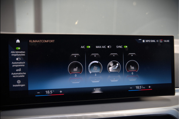 BMW i4 eDrive40 84 kWh | Stoelverwarming | Stuurverwarming | Apple Carplay | Adaptive Cruise Control | Memory Seat | Trekhaak | Camera | Parkeersensoren | Navigatie | Ambiance Verlichting | HIFI | SOH 96.52% |