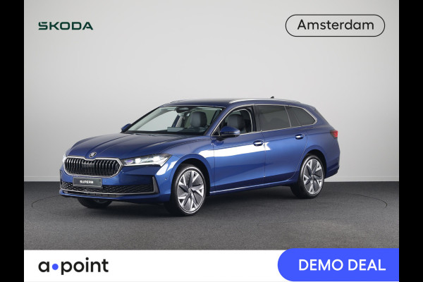 Škoda Superb Combi 1.5 TSI MHEV First Edition 150 p | Panoramadak | 19 inch | Lounge Interieur | Led Matrix | Travel assist plus | Verlengde garantie
