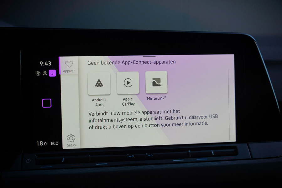 Volkswagen Golf 1.4 eHybrid Style | Memory seat | Massage | Adaptive cruise control | Elektrische stoel | Keyless | Apple Carplay | Parkeersensoren | Ambiance Verlichting | SOH 99.73%