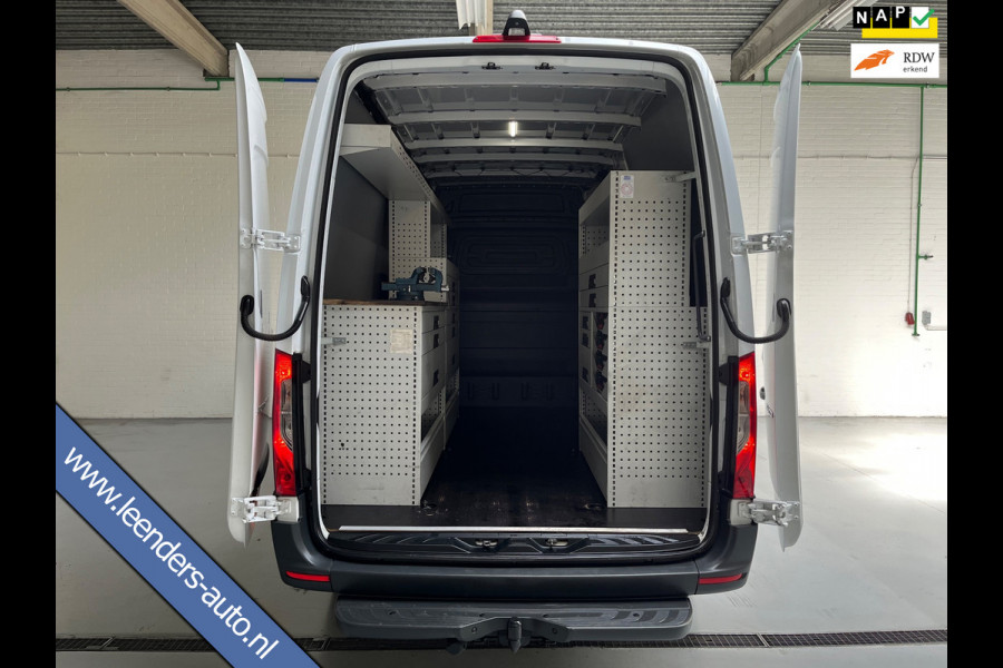 Mercedes-Benz Sprinter Automaat Servicewagen 314 2.2 CDI 140PK L2H2 euro6 Inrichting, Victron V230, Trekhaak, RIJKLAARPRIJS