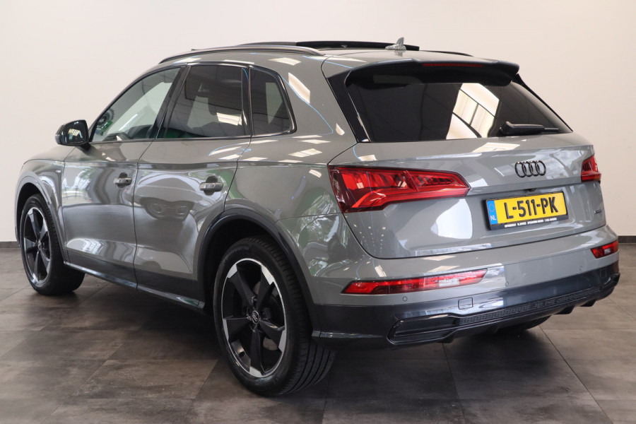 Audi Q5 2.0 TFSI quattro Sport S Line Black Edition QUANTUM GRIJS Head up Leder Panorama dak