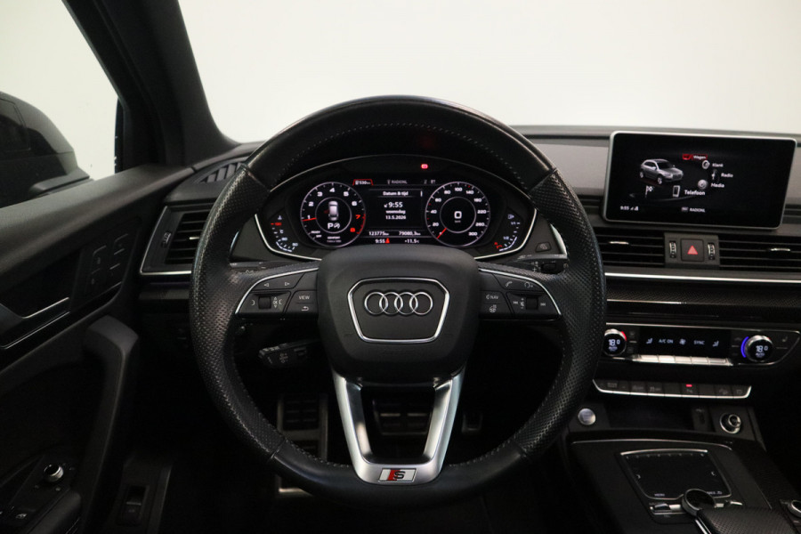 Audi Q5 2.0 TFSI quattro Sport S Line Black Edition QUANTUM GRIJS Head up Leder Panorama dak