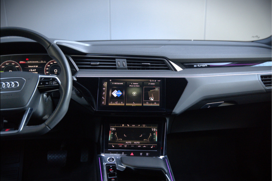 Audi e-tron Sportback 55 quattro S edition 95 kWh S-Line | Panoramadak | Bang & Olufsen | Carbon | Stoelverwarming | Camera | Matrix LED | Luchtvering | Cruise Control | Keyless | B&O | SOH 91,2%