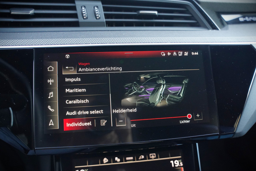 Audi e-tron Sportback 55 quattro S edition 95 kWh S-Line | Panoramadak | Bang & Olufsen | Carbon | Stoelverwarming | Camera | Matrix LED | Luchtvering | Cruise Control | Keyless | B&O | SOH 91,2%