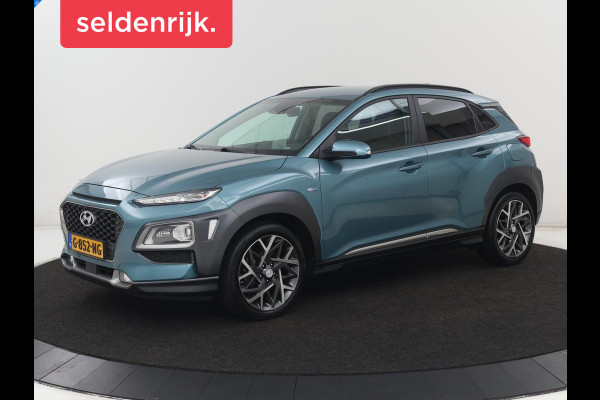 Hyundai Kona 1.6 GDI HEV Premium | 1e eigenaar | Stoelventilatie | Leder | Adaptive cruise | Head-Up | Trekhaak | Achterbankverwarming | Carplay | Navigatie | Keyless | Krell Audio | Side Assist | Stoelverwarming