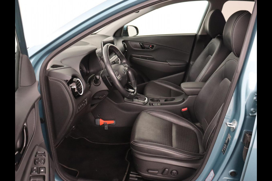 Hyundai Kona 1.6 GDI HEV Premium | 1e eigenaar | Stoelventilatie | Leder | Adaptive cruise | Head-Up | Trekhaak | Achterbankverwarming | Carplay | Navigatie | Keyless | Krell Audio | Side Assist | Stoelverwarming