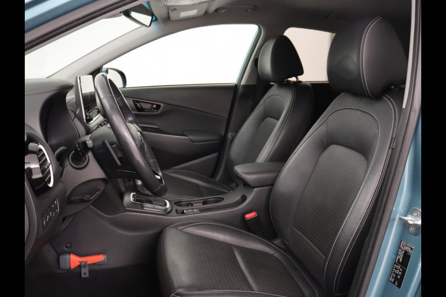 Hyundai Kona 1.6 GDI HEV Premium | 1e eigenaar | Stoelventilatie | Leder | Adaptive cruise | Head-Up | Trekhaak | Achterbankverwarming | Carplay | Navigatie | Keyless | Krell Audio | Side Assist | Stoelverwarming