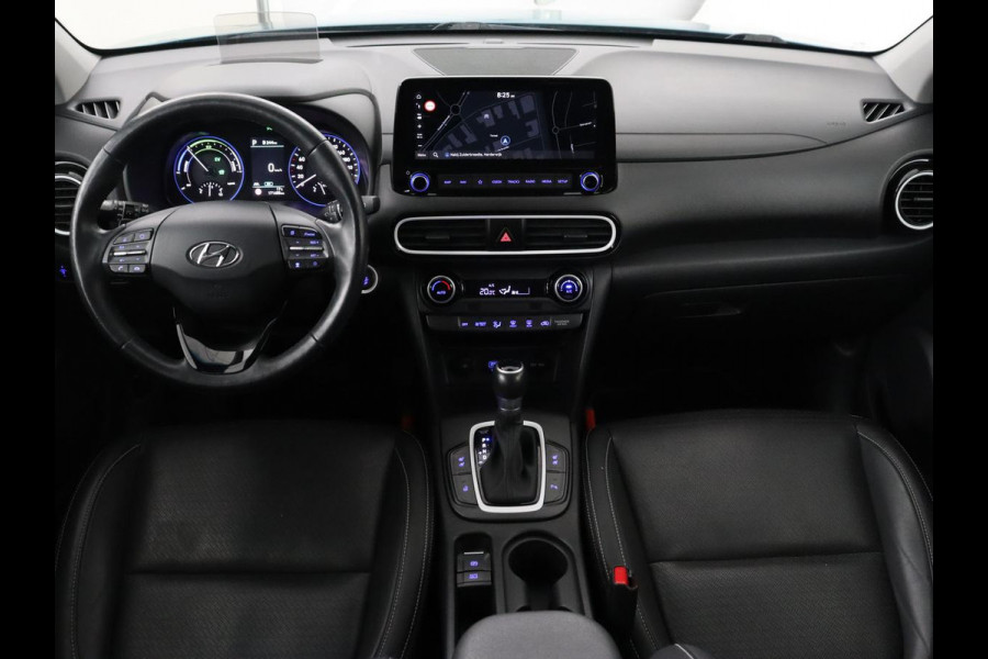 Hyundai Kona 1.6 GDI HEV Premium | 1e eigenaar | Stoelventilatie | Leder | Adaptive cruise | Head-Up | Trekhaak | Achterbankverwarming | Carplay | Navigatie | Keyless | Krell Audio | Side Assist | Stoelverwarming