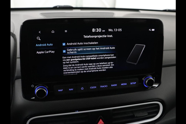 Hyundai Kona 1.6 GDI HEV Premium | 1e eigenaar | Stoelventilatie | Leder | Adaptive cruise | Head-Up | Trekhaak | Achterbankverwarming | Carplay | Navigatie | Keyless | Krell Audio | Side Assist | Stoelverwarming