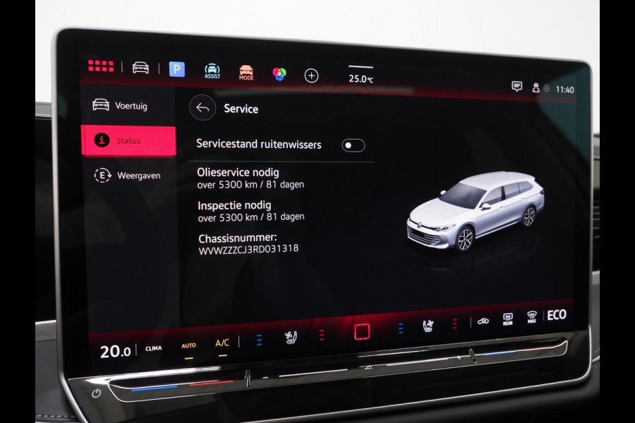Volkswagen Passat Variant 1.5 eHybrid Elegance | Panoramadak | Leder | Trekhaak | HUD | Massage | 360 | Sfeerlicht | Keyless | Carplay