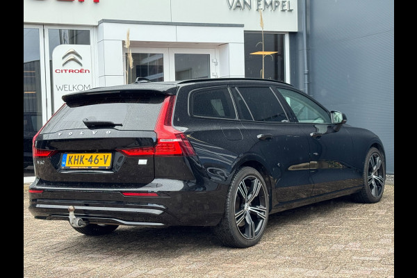 Volvo V60 2.0 T6 Plug-in hybrid AWD Ultimate Dark Long Range | Trekhaak | 100% SOH | Leder + Memory | Winter Pack