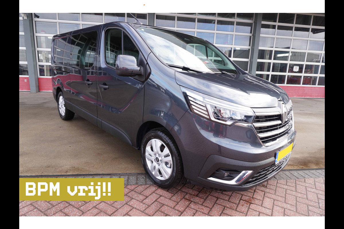 Renault Trafic 2.0 Blue dCi 130PK T29 L2H1 Advance Dubbelcabine Nr. V122 | Airco | Cruise | Camera |Trekhaak | Apple CP- Android auto | 17"LM velgen