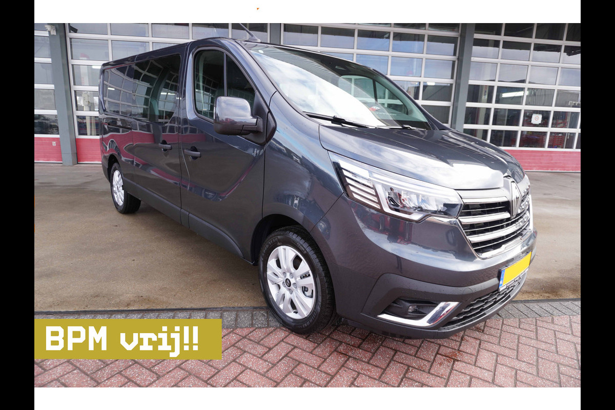 Renault Trafic 2.0 Blue dCi 130PK T29 L2H1 Advance Dubbelcabine Nr. V131 | Airco | Cruise | Camera |Trekhaak | Apple CP- Android auto | 17"LM velgen