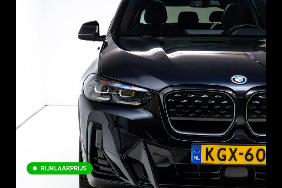 BMW iX3 M-Sport High Executive 80 kWh | Pano | Leder | Led | Shadowline | Stoelverwarming | Camera | Carbon black metallic, 460 km WLTP