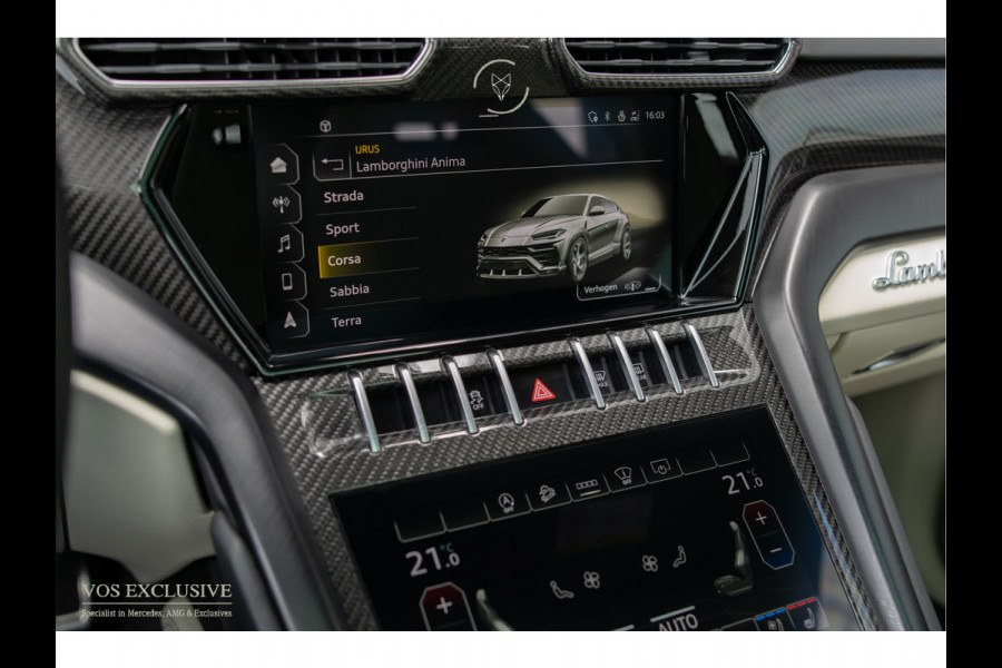 Lamborghini Urus 4.0 V8 BTW Full Carbon in- & exterieur|B&O Advanced 3D|ANIMA|Ceramic|Massage|Keyless|HUD|23"|Pano|Softclose