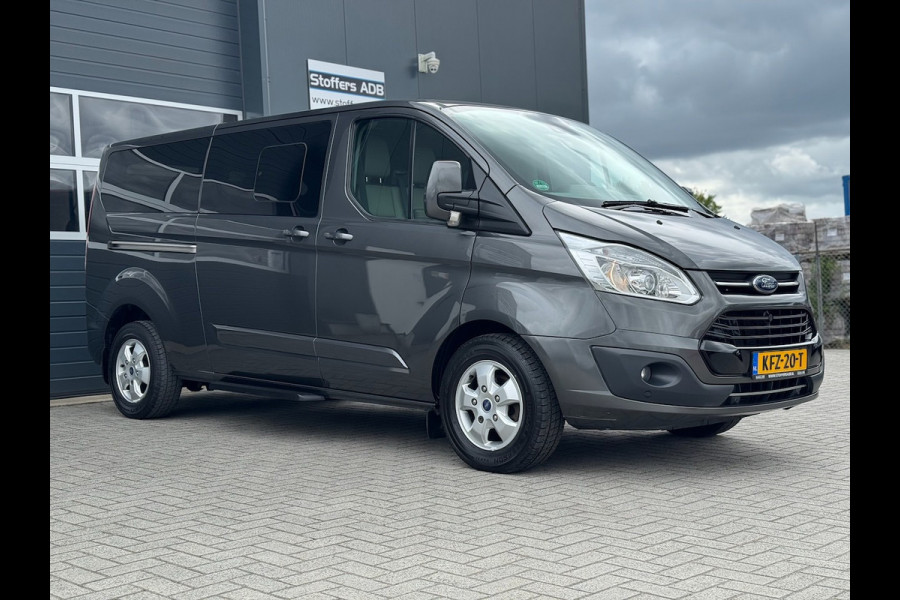 Ford Tourneo Custom 2.0 TDCI 131pk L2H1 Titanium | INCL. BTW en BPM | 9-PERS | L+R SCHUIF | Leder | Navi | Camera | Trekhaak