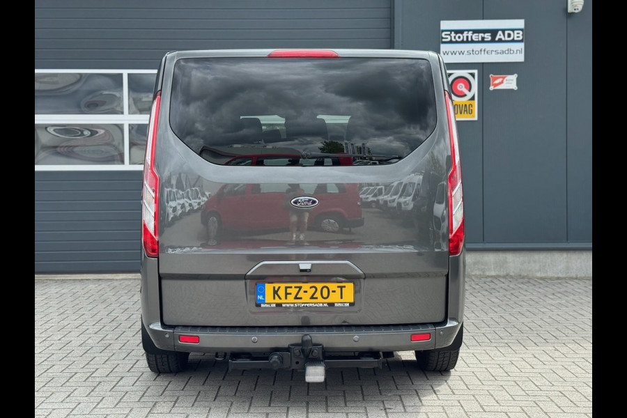 Ford Tourneo Custom 2.0 TDCI 131pk L2H1 Titanium | INCL. BTW en BPM | 9-PERS | L+R SCHUIF | Leder | Navi | Camera | Trekhaak