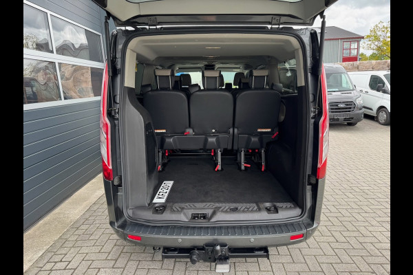 Ford Tourneo Custom 2.0 TDCI 131pk L2H1 Titanium | INCL. BTW en BPM | 9-PERS | L+R SCHUIF | Leder | Navi | Camera | Trekhaak