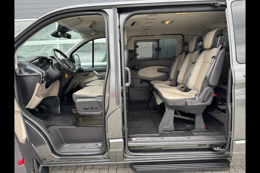 Ford Tourneo Custom 2.0 TDCI 131pk L2H1 Titanium | INCL. BTW en BPM | 9-PERS | L+R SCHUIF | Leder | Navi | Camera | Trekhaak