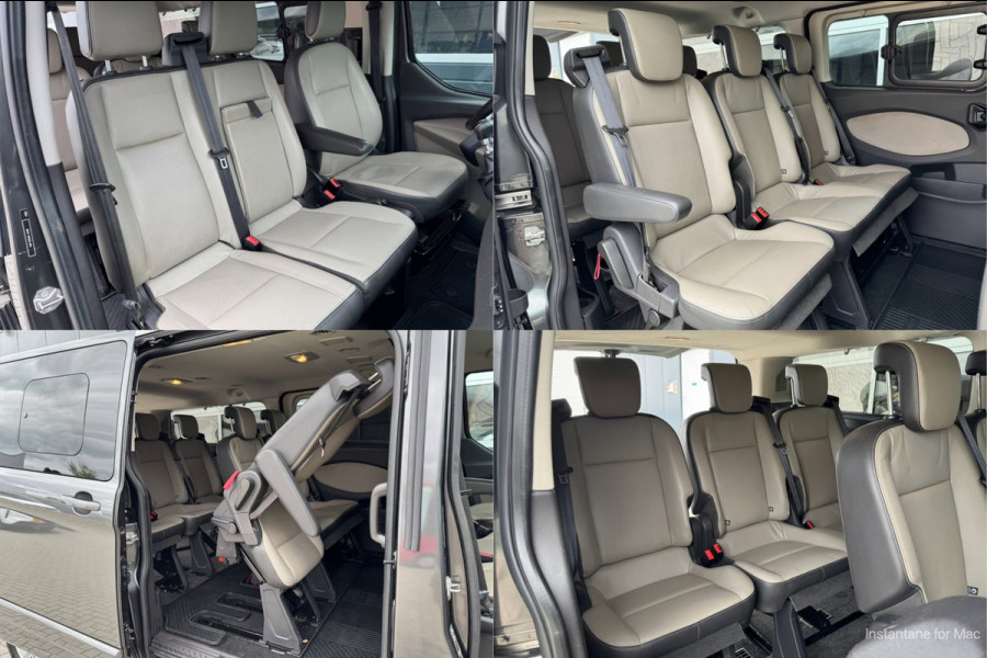 Ford Tourneo Custom 2.0 TDCI 131pk L2H1 Titanium | INCL. BTW en BPM | 9-PERS | L+R SCHUIF | Leder | Navi | Camera | Trekhaak