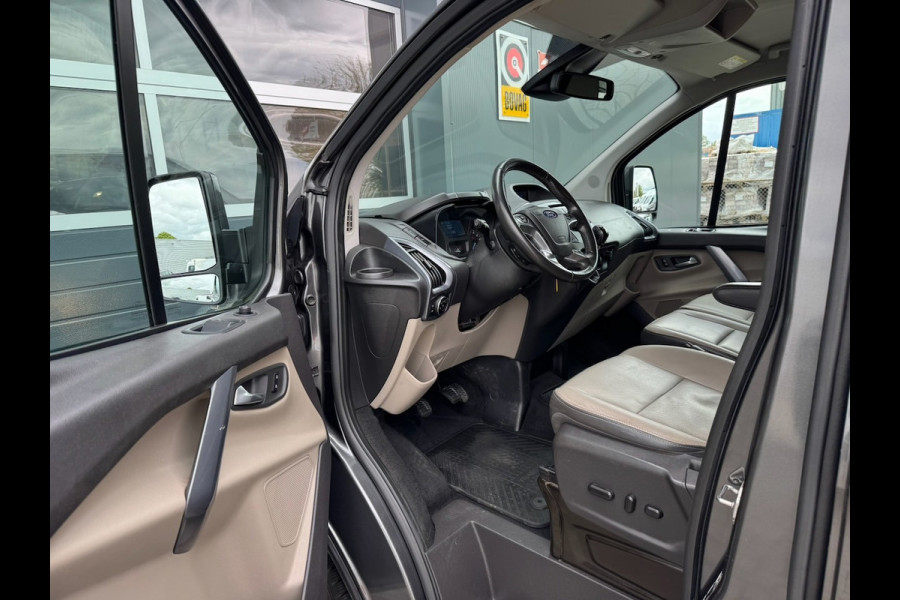 Ford Tourneo Custom 2.0 TDCI 131pk L2H1 Titanium | INCL. BTW en BPM | 9-PERS | L+R SCHUIF | Leder | Navi | Camera | Trekhaak