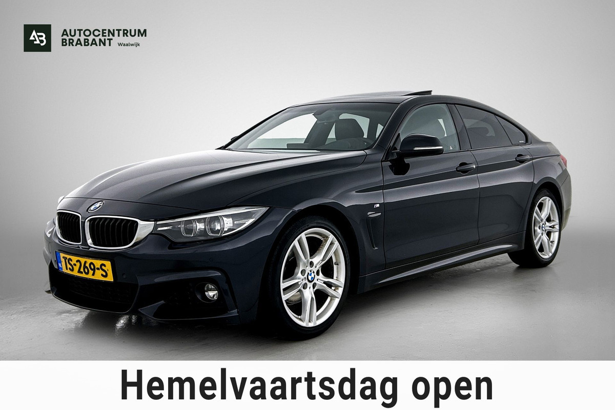 BMW 4 Serie Gran Coupé 418i High Executive (PANORAMADAK, STOELVERWARMING, CARPLAY, DEALER ONDERHOUDEN, GROOT NAVI, SPORTSTOELEN)