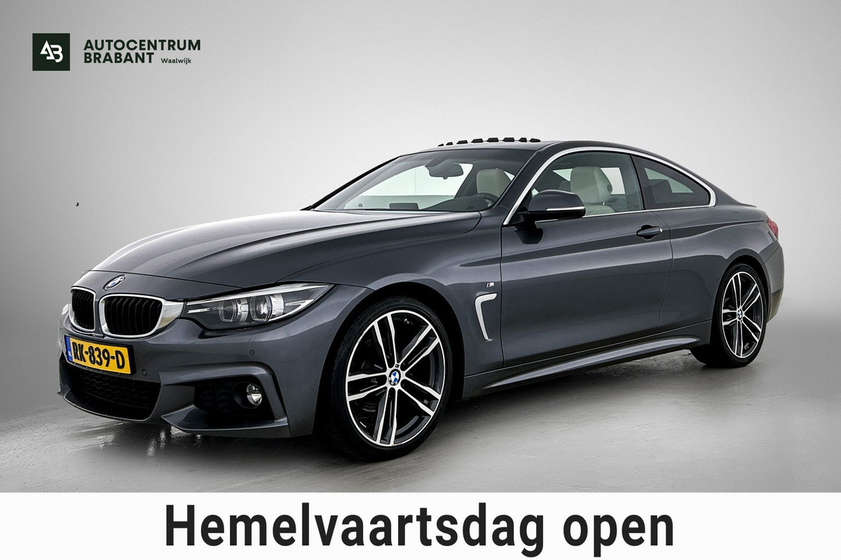 BMW 4 Serie Coupé 420i High Executive M-Sport(NL-Auto, Dealer OndrH, Dakraam, Trekhaak, Navi Pro, StoelV, Leder, Sportstoel, Etc)
