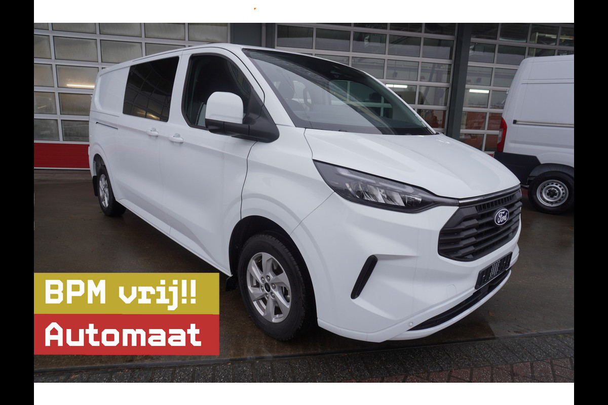 Ford Transit Custom 320L 2.0 TDCI 170PK L2H1 Limited DubbelCabine Automaat Schuifdeur L/R Nr. V093 | Airco | Adap.Cruise | Navi | 360 Camera