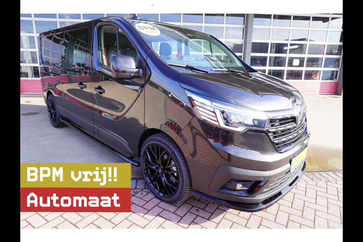 Renault Trafic 2.0 Bleu dCi 170PK L2H1 Red Edition DubbelCabine Automaat 20"LM velgen Nr. V072 |  Climate | Navi | Camera | Schuifdeur L/R | Black out pakket