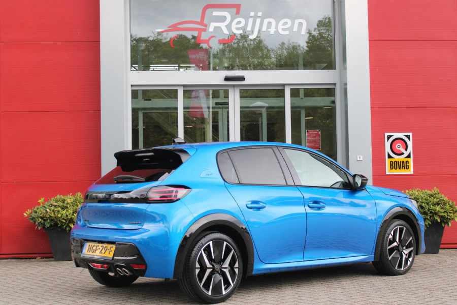 Peugeot 208 1.2 Hybrid 145PK AUTOMAAT GT | NAVIGATIE | DRAADLOZE APPLE CARPLAY/ANDROID AUTO | CAMERA VOOR + ACHTER | FULL LED KOPLAMPEN | LICHTMETALEN VELGEN 17" | DODEHOEK DETECTIE | DRAADLOZE TELEFOONLADER | KEYLESS ENTRY/START | DAB+ RADIO | ADAPTIVE CRUISE CONTROL |