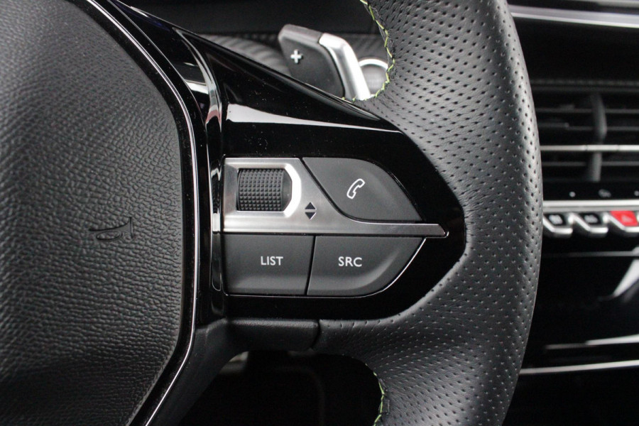 Peugeot 208 1.2 Hybrid 145PK AUTOMAAT GT | NAVIGATIE | DRAADLOZE APPLE CARPLAY/ANDROID AUTO | CAMERA VOOR + ACHTER | FULL LED KOPLAMPEN | LICHTMETALEN VELGEN 17" | DODEHOEK DETECTIE | DRAADLOZE TELEFOONLADER | KEYLESS ENTRY/START | DAB+ RADIO | ADAPTIVE CRUISE CONTROL |