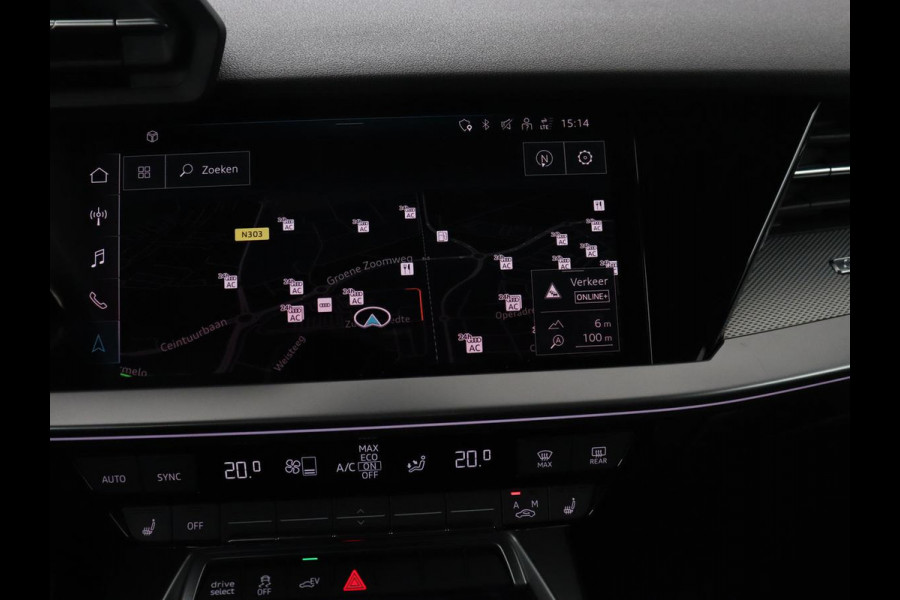 Audi A3 40 TFSIe Advanced edition | SOH 91,7% | Stoelverwarming | Carplay | Sportstoelen | Sfeerverlichting | Virtual Cockpit | Camera | Navigatie | Full LED | Bluetooth | Climate control | Cruise control | PHEV | Plug In