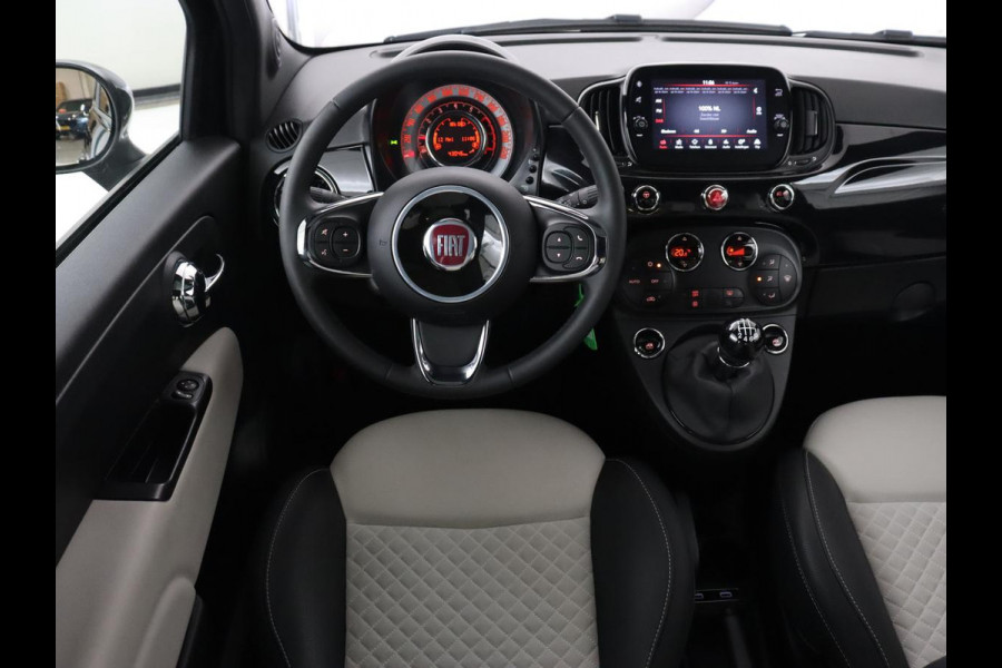 Fiat 500 1.0 Hybrid Dolcevita | Panoramadak | Half leder | Cruise control | Carplay | Climate control | Bluetooth | Lichtmetalen velgen