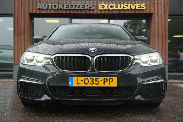 BMW 5 Serie M550i xDrive High Executive Schuifdak Adapt. Cruise Massage Harman/Kardon Stoelvent. 20''LM