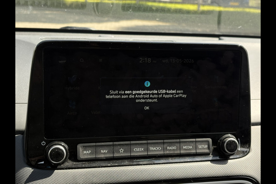 Hyundai Kona 1.6 GDI HEV Fashion | Navi, Camera, Carplay/Android, Climate, Cruise, Afn. Trekhaak | 1e Eigenaar | NAP |