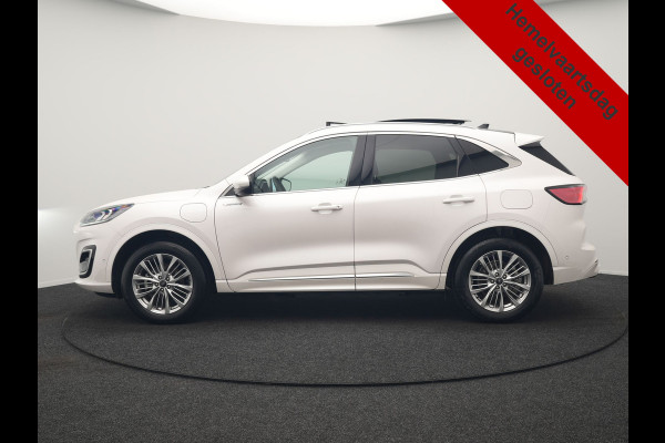 Ford Kuga 2.5 Vignale PHEV 225pk Dealer O.H. | Trekhaak Afn. | Panodak | Adaptive Cruise | Head Up | 360 Camera | Bang & Olufsen | Lederen Sportstoelen Memory & Verwarmd | Keyless | Achterbank Verwarmd | Blis | Stuur Verwarmd | Navigatie | DAB | Plug In Hybrid |