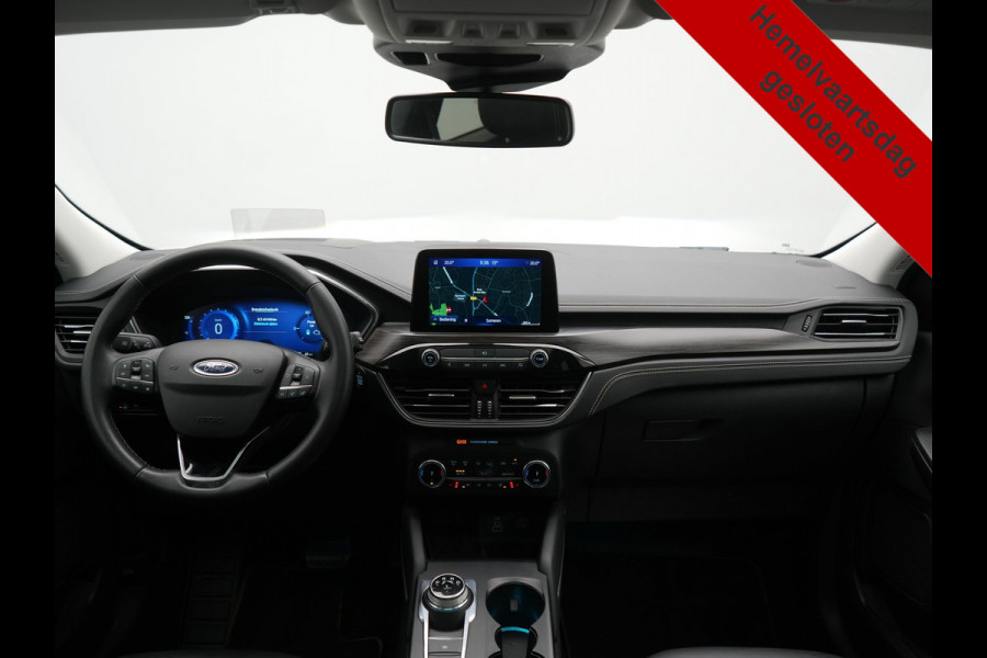 Ford Kuga 2.5 Vignale PHEV 225pk Dealer O.H. | Trekhaak Afn. | Panodak | Adaptive Cruise | Head Up | 360 Camera | Bang & Olufsen | Lederen Sportstoelen Memory & Verwarmd | Keyless | Achterbank Verwarmd | Blis | Stuur Verwarmd | Navigatie | DAB | Plug In Hybrid |